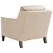 Turin Ariana Beige Leather Upholstered Lounge Chair