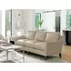 Turin Ariana Beige Leather 83" Sofa