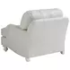 Ocean Breeze White Leather Gilmore Living Room Set
