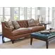 Sonoma Silverado Brown Leather 89" Sofa