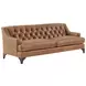 Sonoma Silverado Brown Leather 89" Sofa