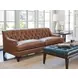 Sonoma Silverado Brown Leather 89" Sofa