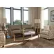 Kahn Beige Leather 90" Sofa