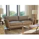 Kahn Beige Leather 90" Sofa