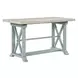 Darcy Beige and Mint Green Extendable Rectangular Counter Height Dining Room Set