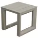 Dalilah Gray Patio Square End Table