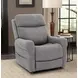 Lloyd Stonewash Dove Performance Fabric Power Lift Recliner with Power Lumbar and USB Charging