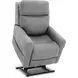 Lloyd Stonewash Dove Performance Fabric Power Lift Recliner with Power Lumbar and USB Charging