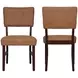 Tioga Brown Upholstered Dining Chair Set of 2