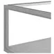 Glaze Vintage Blue Square Glass Top Cocktail Table