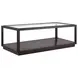 Glaze Cola Rectangular Glass Top Cocktail Table