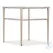 Melange Champagne And White Genesis Stone Top Jen End Table