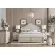 Cambric Creme 6 Drawer Helene Dresser with Arched Serpentine Mirror