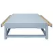 Locklin Light Blue Lacquer 40" Rectangular Coffee Table