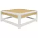 Locklin White Lacquer 40" Rectangular Coffee Table