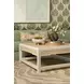 Locklin White Lacquer 40" Rectangular Coffee Table