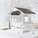 Lodge Cookies and Cream Twin Storage Bed with Full Roof