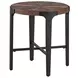 Chevron Brown Round End Table