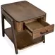 Hallie Milk Chocolate and Dark Chocolate Rectangular End Table