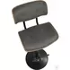 Lombardi Walnut And Gray Adjustable Bar Stool