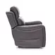 Longview Rainer Walnut Leather Power Lift Recliner with Nailhead Trim and USB Charging