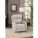 Longview Rainer Dove Leather Power Lift Recliner with Nailhead Trim and USB Charging