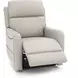 Longview Rainer Dove Leather Power Lift Recliner with Nailhead Trim and USB Charging