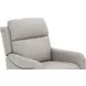 Longview Rainer Dove Leather Power Lift Recliner with Nailhead Trim and USB Charging