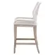 Loom White Upholstered Counter Height Stool Set of 2