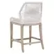 Loom White Upholstered Counter Height Stool Set of 2