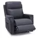Louisville Rainer Ocean Leather Zero Gravity Lay Flat Power Lift Recliner with USB Charging and Nailhead Trim