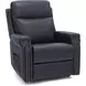 Louisville Rainer Ocean Leather Zero Gravity Lay Flat Power Lift Recliner with USB Charging and Nailhead Trim