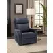 Louisville Rainer Ocean Leather Zero Gravity Lay Flat Power Lift Recliner with USB Charging and Nailhead Trim