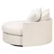 Stitch and Hand Upholstery Gellar Linen Performance Fabric Upholstered Swivel Lourne Grand Sofa Chair with Pillows
