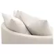 Stitch and Hand Upholstery Gellar Linen Performance Fabric Upholstered Swivel Lourne Grand Sofa Chair with Pillows