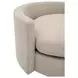Stitch and Hand Upholstery Gellar Jute Performance Fabric Upholstered Swivel Lourne Petite Sofa Chair with Pillows