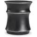 Maya Black And Silver Highlights Outdoor Round Accent Table