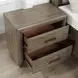 Sonoma Gray 2 Drawers Nightstand with USB Charging and Power Outlet