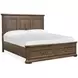 Adler Court Florentine Walnut Queen Storage Panel Bed