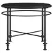 Atrium Black Round Granite Top Chairside Table