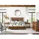Woodmont Walnut 9 Drawer Flat Top Dresser with Rectangular Dornoch Mirror