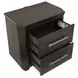 Bellamy Coffee Bean 2 Drawer Nightstand with USB Charging