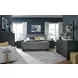 Kinsley Black Heron 2 Drawer Nightstand with USB Charging