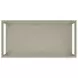 Glaze Bezel Rectangular Glass Top Cocktail Table
