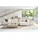 Carino Sand Cerused and Beige Rectangular Marble Top Drinks Table