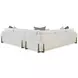 Great Room White 2 Piece Sectional with Runner Base