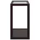 Glaze Cola Rectangular Glass Top End Table