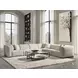 Bliss Cream 6 Piece Modular Power Reclining Sectional with Pillows