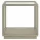 Glaze Bezel Square Glass Top Occassional Table Set