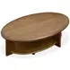 Tanner Tawny Brown Oval Cocktail Table